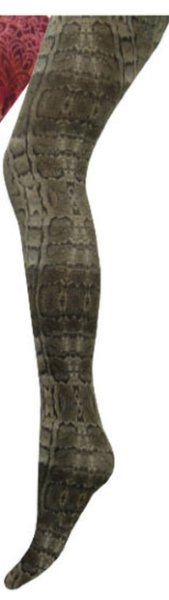 Dámské punčocháče - EFEKT POTISK - VZOR > varianta HADÍ kůže zelená > 2 (36-38, S-M)
