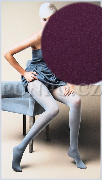 Dámské punčocháče - jasné a VÝRAZNÉ > varianta BURGUND > 3 (38, 40, S-M, M)