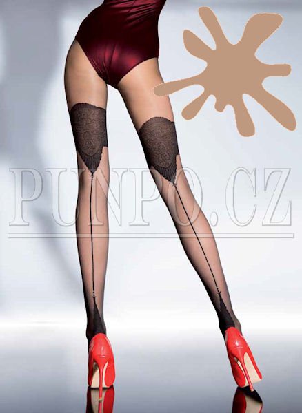 PUNČOCHÁČE dámské MIKROVLÁKNO - VZOR > varianta LINEN > 2 (36-38, S-M)