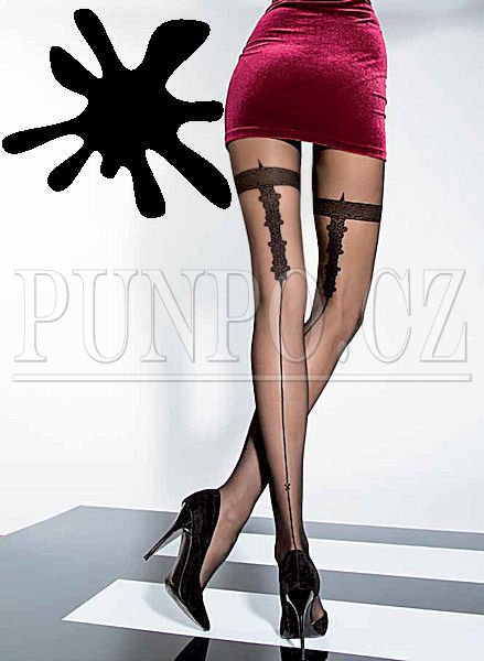 PUNČOCHÁČE dámské MIKROVLÁKNO - VZOR a EFEKT > varianta GREY > 3 (38, 40, S-M, M)