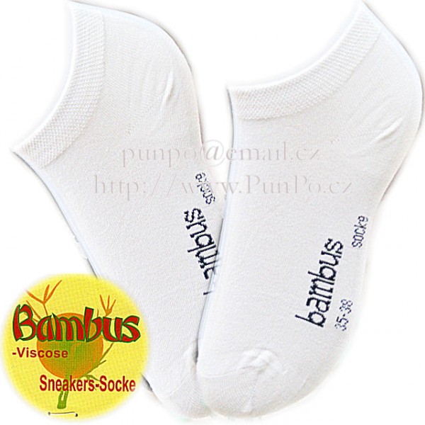 Ponožky zkrácené - z BAMBUSu > varianta PŘÍRODNÍ > 35-38