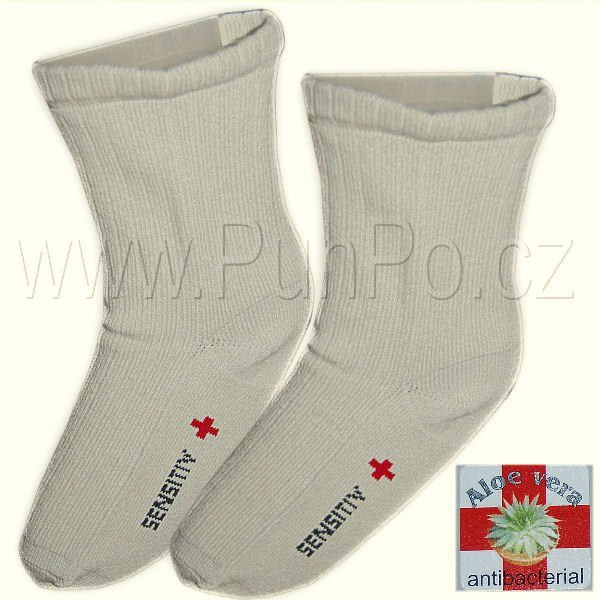 Diabetické ponožky - DIA aloe vera - pružné > varianta PŘÍRODNÍ > 40-44