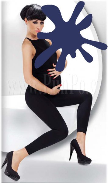 Dámské legíny silné 90 DENier TĚHOTENSKÉ > varianta BLUE > 4 (40, 42, 44, M-L, L)