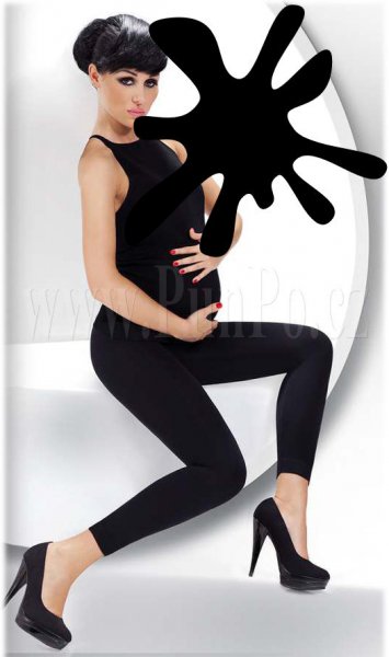 Dámské legíny silné 90 DENier TĚHOTENSKÉ > varianta ČERNÁ > 4 (40, 42, 44, M-L, L)