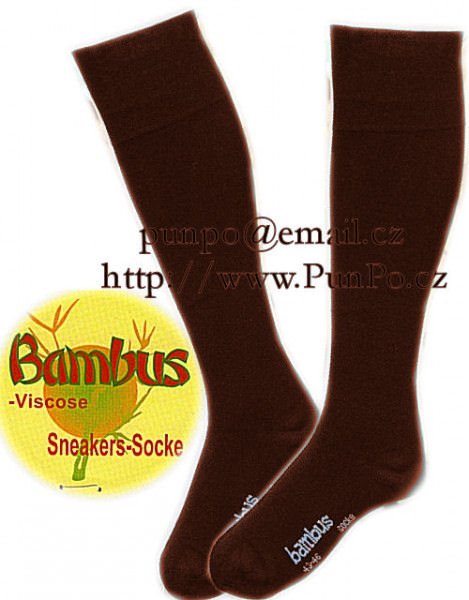 PODKOLENKY - z BAMBUSu > varianta HNĚDÁ > 35-38