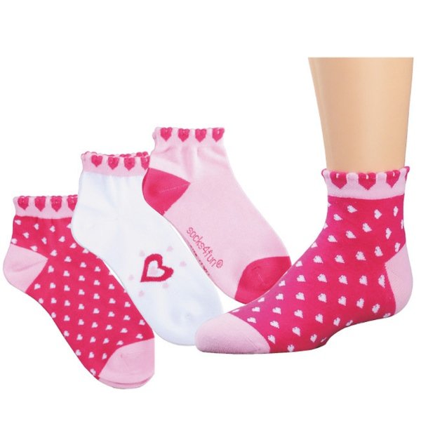 Kotníkové ponožky - VZOR - trojpack > varianta SRDCE - dle aktuální nabídky > 39-42