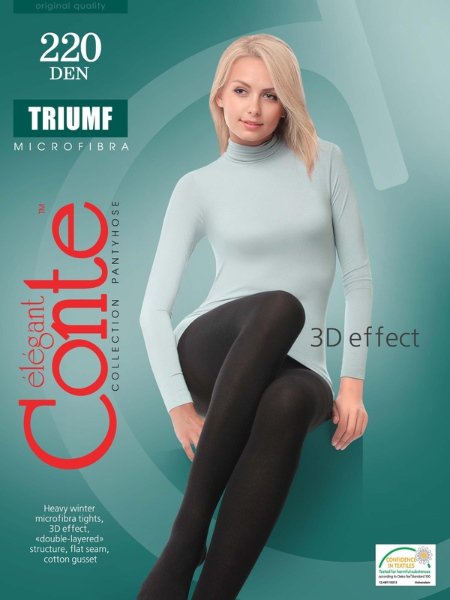 Dámské SILNÉ punčocháče 3D - BEZ SEDU > varianta ČERNÁ > 5 (44, 46, 48, L-XL, XL, XXL)
