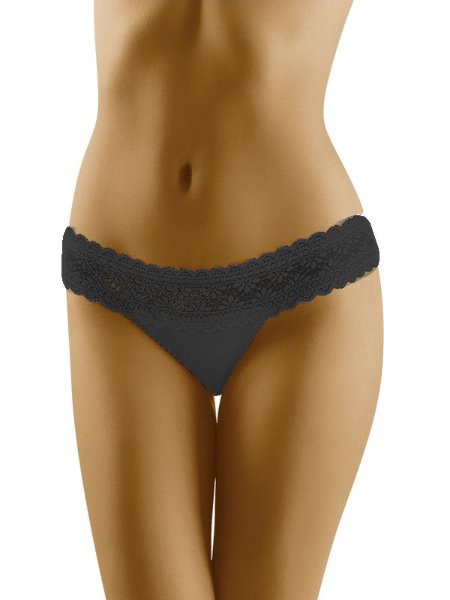 Dámské LUXUSNÍ kalhotky - krajka > varianta ČERNÁ > XL