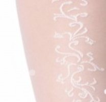 Svatební dámské punčocháče - PRODLUŽUJÍCÍ > varianta BÍLÁ krajka BÍLÁ > 4 (40, 42, 44, M-L, L)