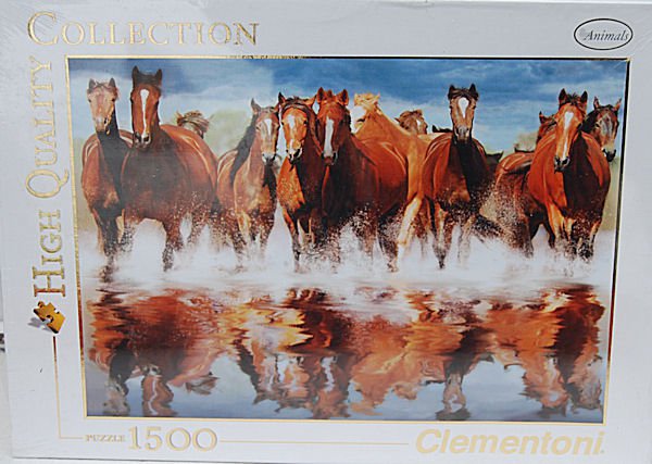 PUZZLE - edice ANIMALS > varianta HORSES IN THE WATER