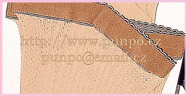 síťované zeštíhlující punčochy - BOKOVKY > varianta SAND - tělová > 2 (36-38,  S-M)