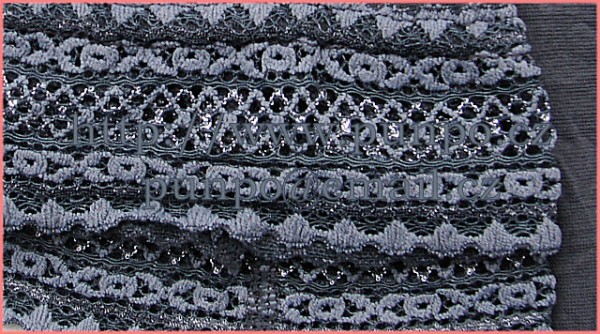 Legíny - POLOSILNÉ - zakončení krajkou s podílem bavlny > varianta GREY > 2 (36-38,  S-M)