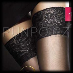 Dámské punčochy samodržící s krajkou > varianta GRAPHITE > 2 (36-38, S-M)