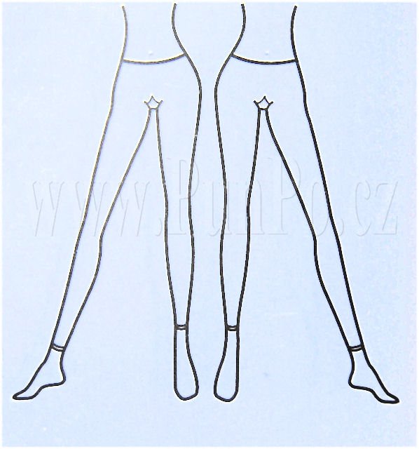 Dámské legíny silné 90 DENier > varianta ANEMONE > 3 (38, 40, S-M, M)