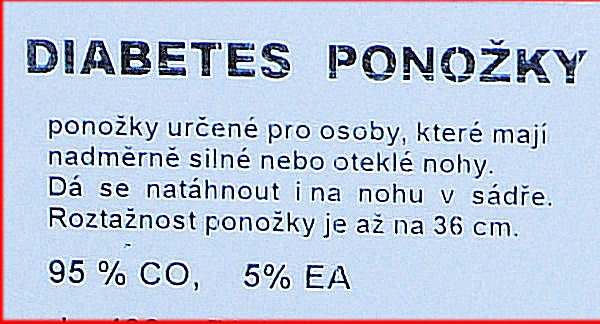 Diabetické ponožky - DIA aloe vera - pružné > varianta ČERNÁ > 40-44