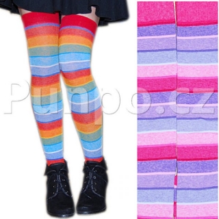 Nadkolenky dámské - trendy vzor > varianta MALINA > 36-40