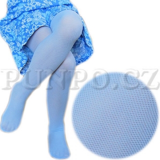 Vzorované punčocháče - SÍŤKA kabaret > varianta A Z U R E new > 140-146