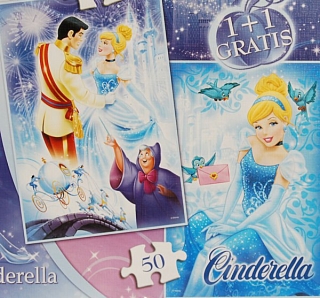 PUZZLE pucle pazl skládačka > varianta CINDERELLA - SNĚHURKA