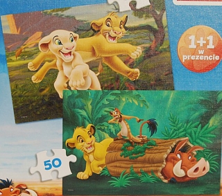 PUZZLE pucle pazl skládačka > varianta KRÁL ZVÍŘAT