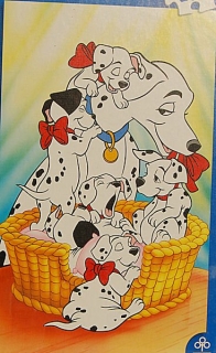 PUZZLE pucle pazl skládačka > varianta 101 DALMATINŮ
