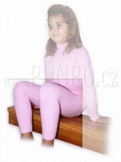 BAMBUSOVÉ kalhoty - legíny (spodky) > varianta RŮŽOVÁ > 98-104