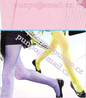 síťované zeštíhlující punčochy - BOKOVKY > varianta DUSTY ROSE > 2 (36-38,  S-M)