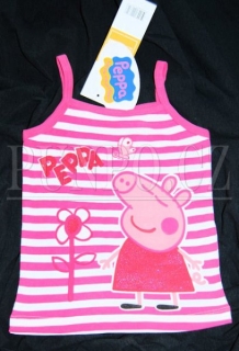 Dívčí tílko PEPPA PIG > varianta PRUH > 104-110