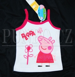 Dívčí tílko PEPPA PIG > varianta BÍLÁ > 92-98