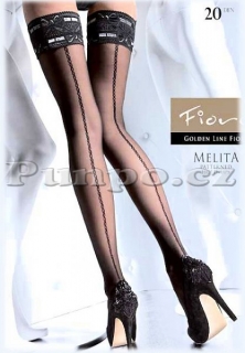 SAMODRŽÍCÍ dámské punčochy > varianta Č E R N Á > 2 (36-38,  S-M)