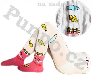 Klasické PUNČOCHÁČE  - farma > varianta B Í L Á > 80-86