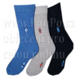 Klasické PÁNSKÉ ponožky > varianta MODRÁ > 39-42