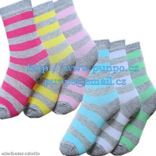 PONOŽKY 3 pack > varianta dívčí mix > 17-19