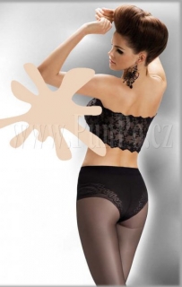 Dámské punčocháče ZEŠTÍHLUJÍCÍ > varianta NATURAL > 2 (36-38,  S-M)