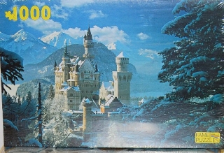 PUZZLE pucle pazl skládačka > varianta NEUSCHWANSTEIN